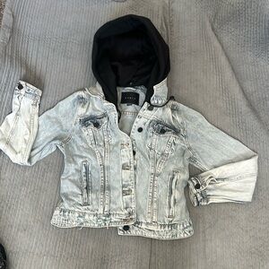 New blank nyc denim hoodie jacket size L large